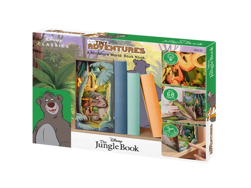 Disney Tiny Adventures Book Nook Mini Diorama The Jungle Book Revell