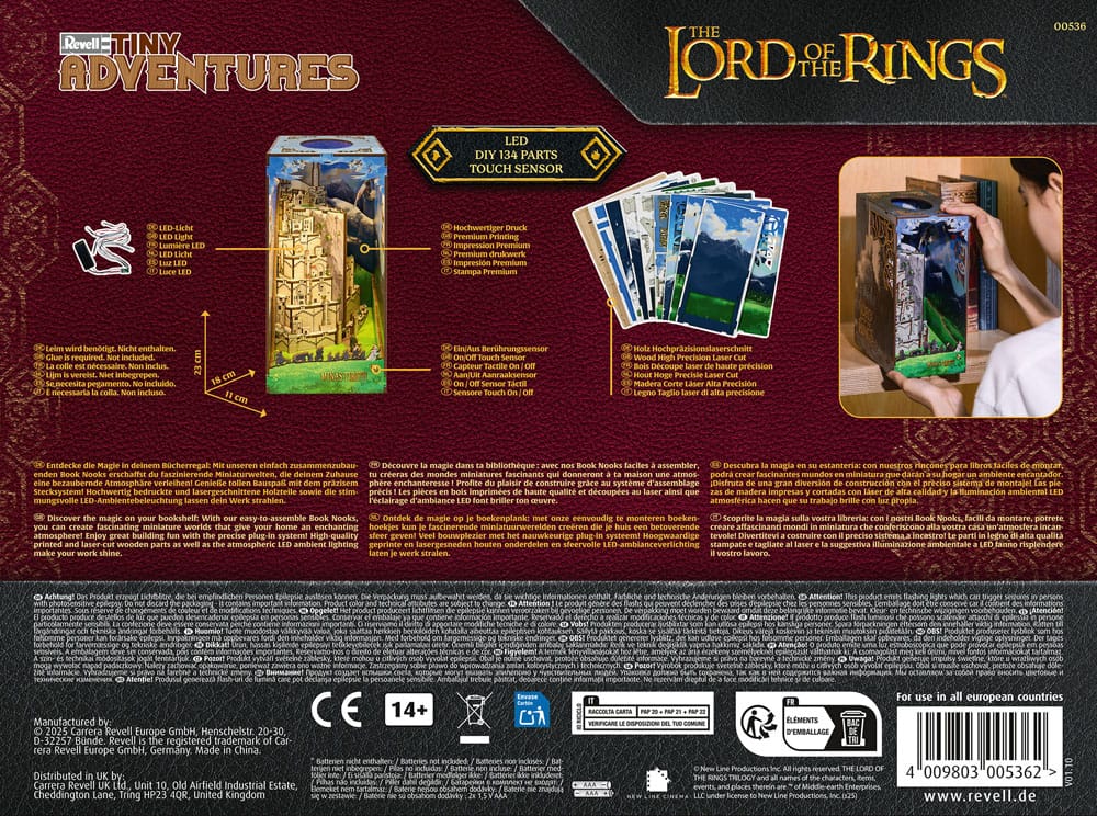 The Lord of the Rings Tiny Adventures Book Nook Mini Diorama Minas Tirith Revell