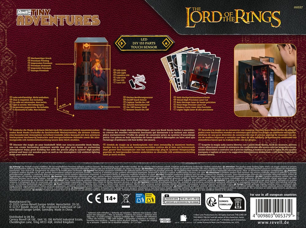 The Lord of the Rings Tiny Adventures Book Nook Mini Diorama Barad Dûr Revell