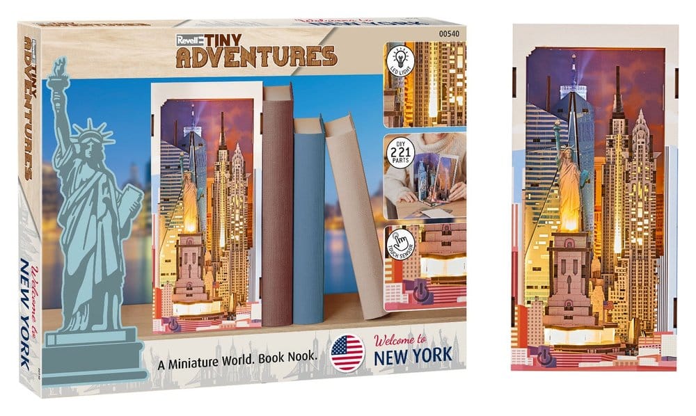 Revell Tiny Adventures Book Nook Mini Diorama New York Revell