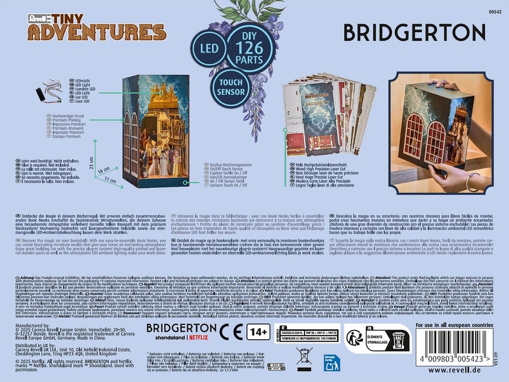 Bridgerton Tiny Adventures Book Nook Mini Diorama The Duke and I Revell