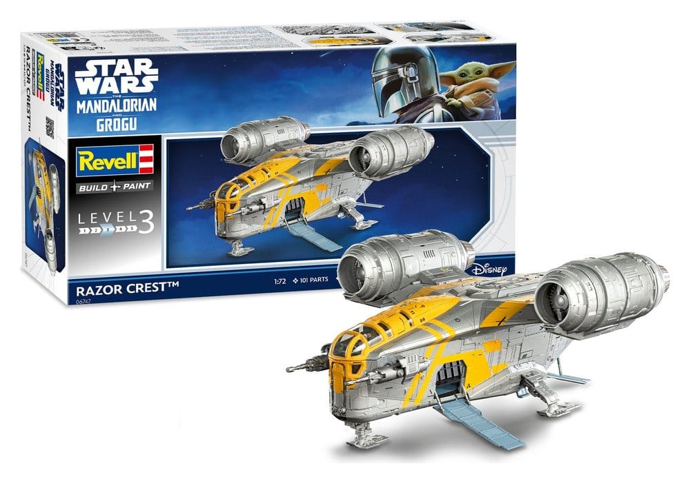 Star Wars The Mandalorian and Grogu Revell Model Kit 1/72 Razor Crest Revell