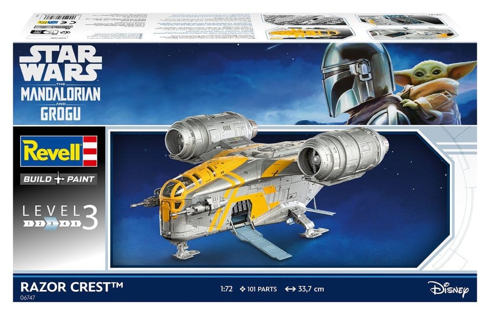 Star Wars The Mandalorian and Grogu Revell Model Kit 1/72 Razor Crest Revell