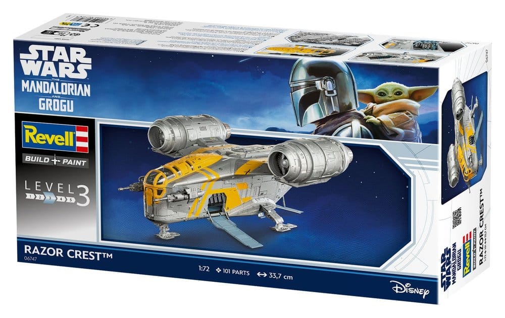 Star Wars The Mandalorian and Grogu Revell Model Kit 1/72 Razor Crest Revell