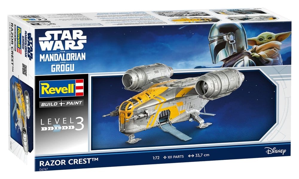 Star Wars The Mandalorian and Grogu Revell Model Kit 1/72 Razor Crest Revell