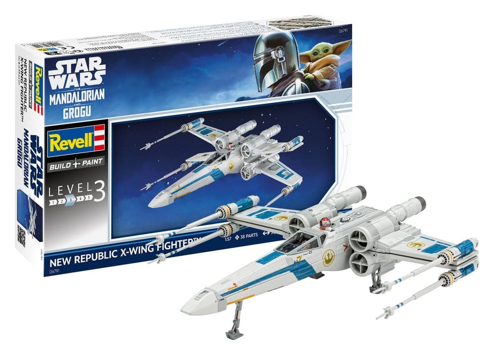 Star Wars The Mandalorian and Grogu Revell Model Kit 1/57 New Republic X Wing Fighter Revell