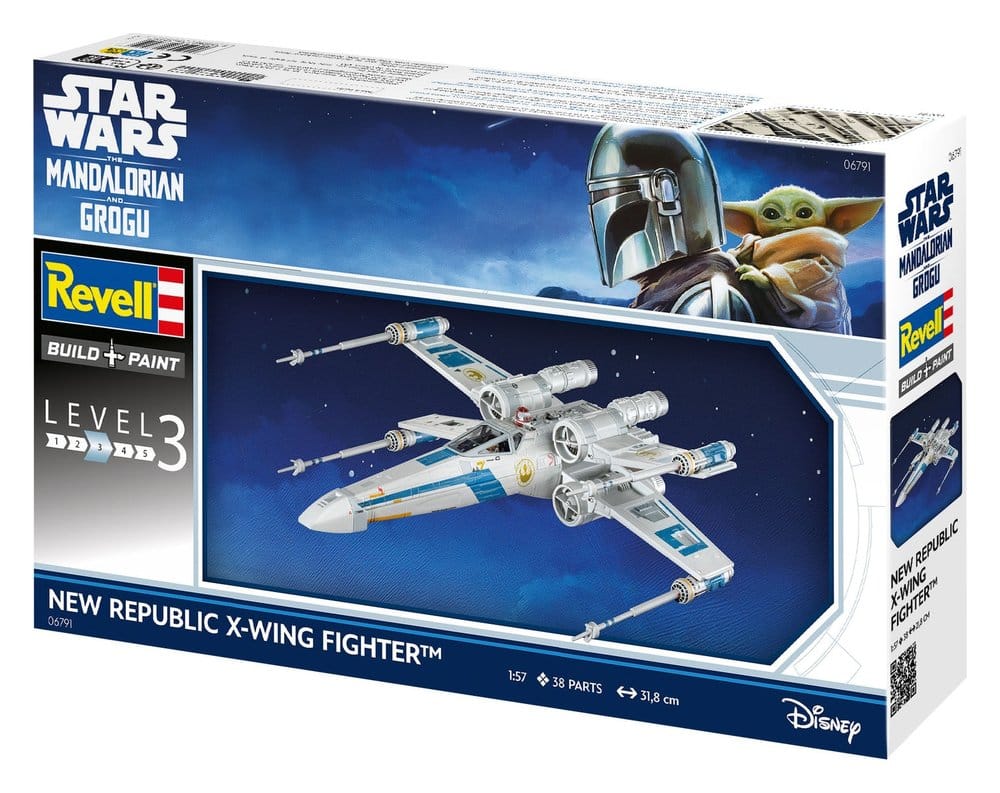 Star Wars The Mandalorian and Grogu Revell Model Kit 1/57 New Republic X Wing Fighter Revell