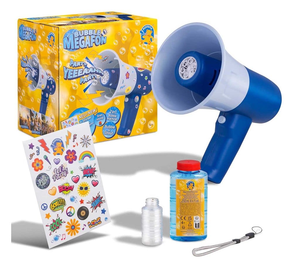 Pustefix Bubble Megaphone Assortment 4 Pustefix
