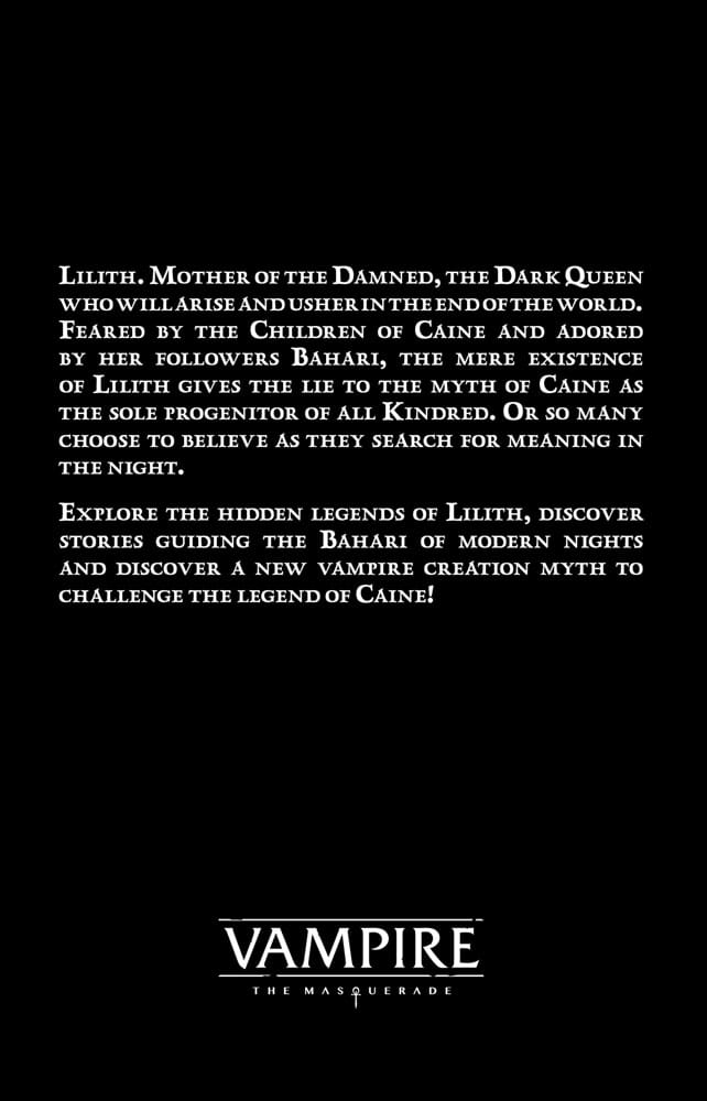 Vampire The Masquerade 5th Edition RPG book Revelations of the Dark Mother Accessory *Englische Version* Renegade
