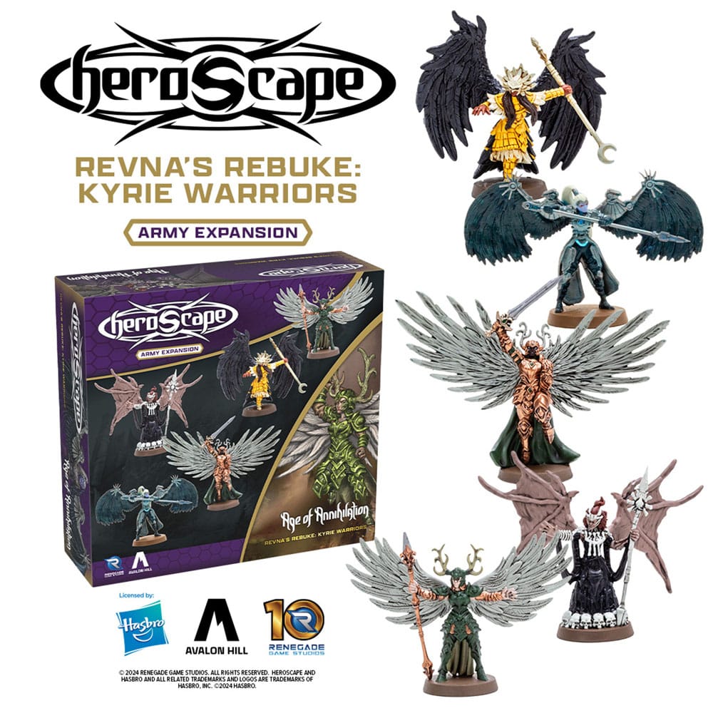 Heroscape Expansion Revna's Rebuke Kyrie Warriors Army *English Version* Renegade
