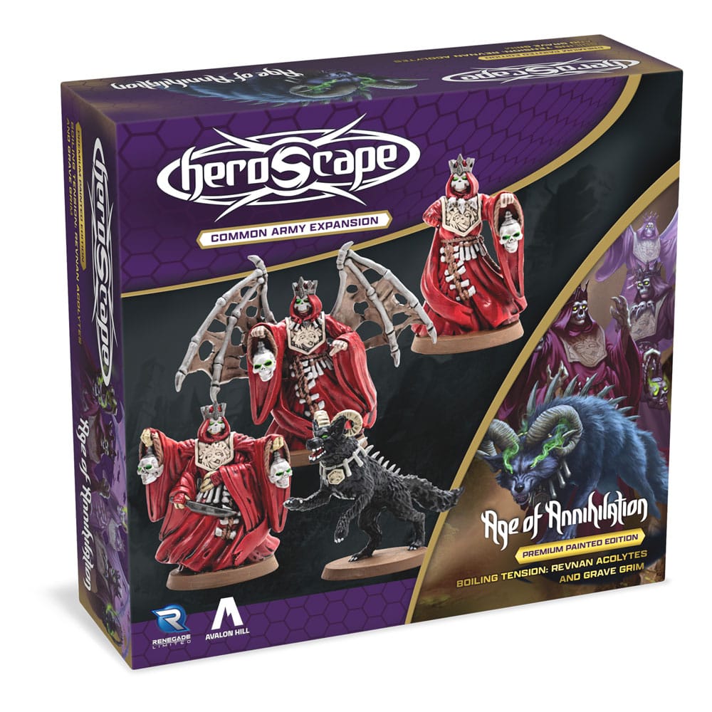 Heroscape Army Expansion Boiling Tension Revnan Acolytes & Grave Grim *English Version* Renegade