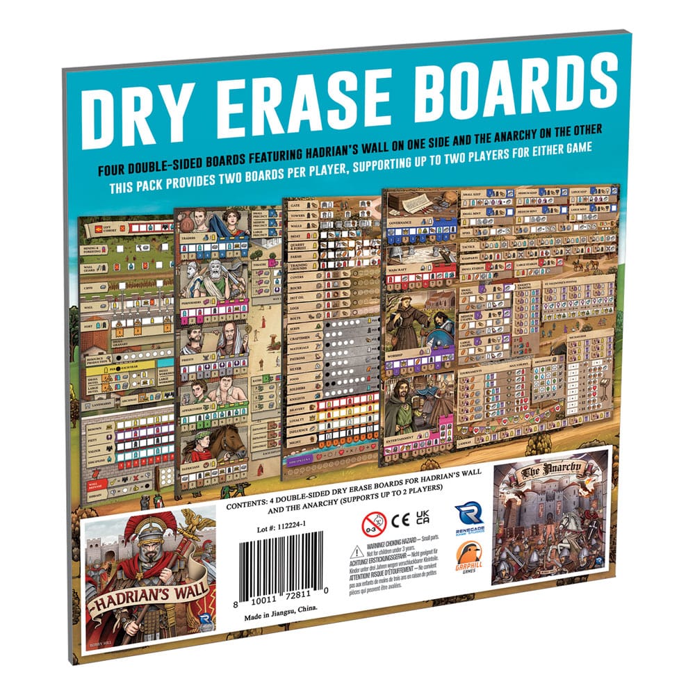Hadrian's Wall & The Anarchy Dry Erase Boards *English Version* Renegade