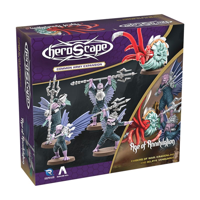 Heroscape Army Expansion Embers of War Krakenling & Gelryie Vanguards *English Version* Renegade
