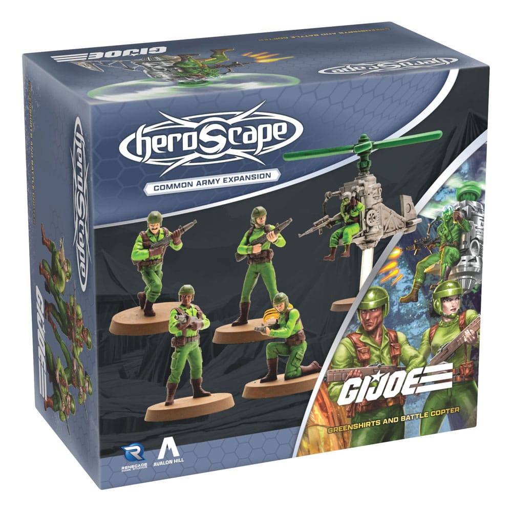 G.I.Joe Heroscape Army Expansion Greenshirts & Battle Copter Common *English Version* Renegade