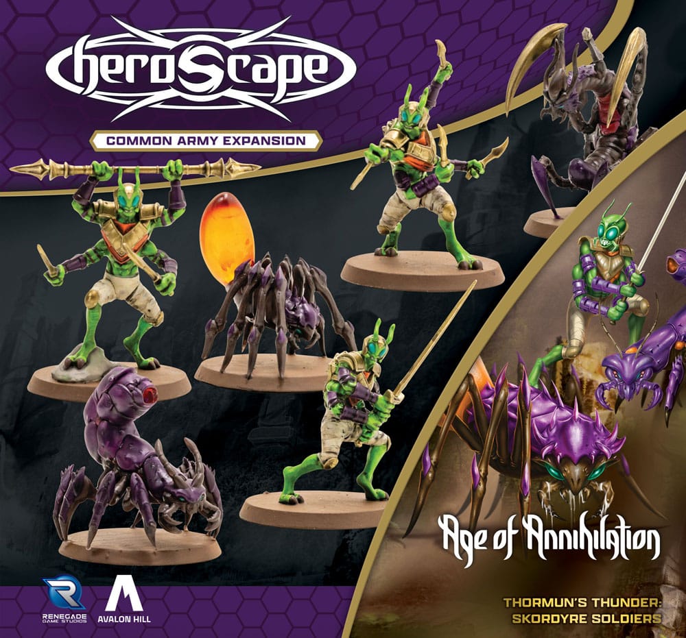 Heroscape Army Expansion Age of Annihilation Skordyre Soldiers Common *English Version* Renegade