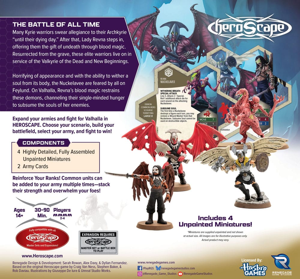 Heroscape Army Expansion Age of Annihilation Revenants of Revna & Nuckelavee Common *English Version* Renegade