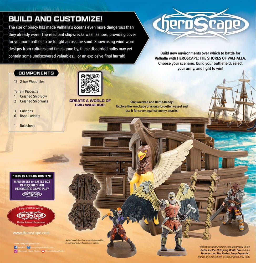 Heroscape Terrain Expansion Shores of Valhalla *English Version* Renegade