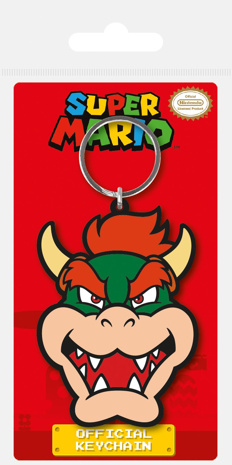 Super Mario Rubber Keychain Bowser Pyramid International