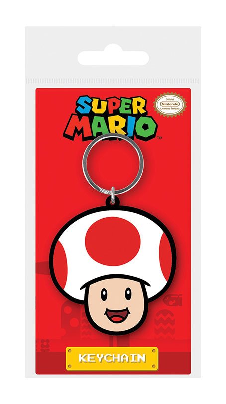 Super Mario Rubber Keychain Toad Pyramid International