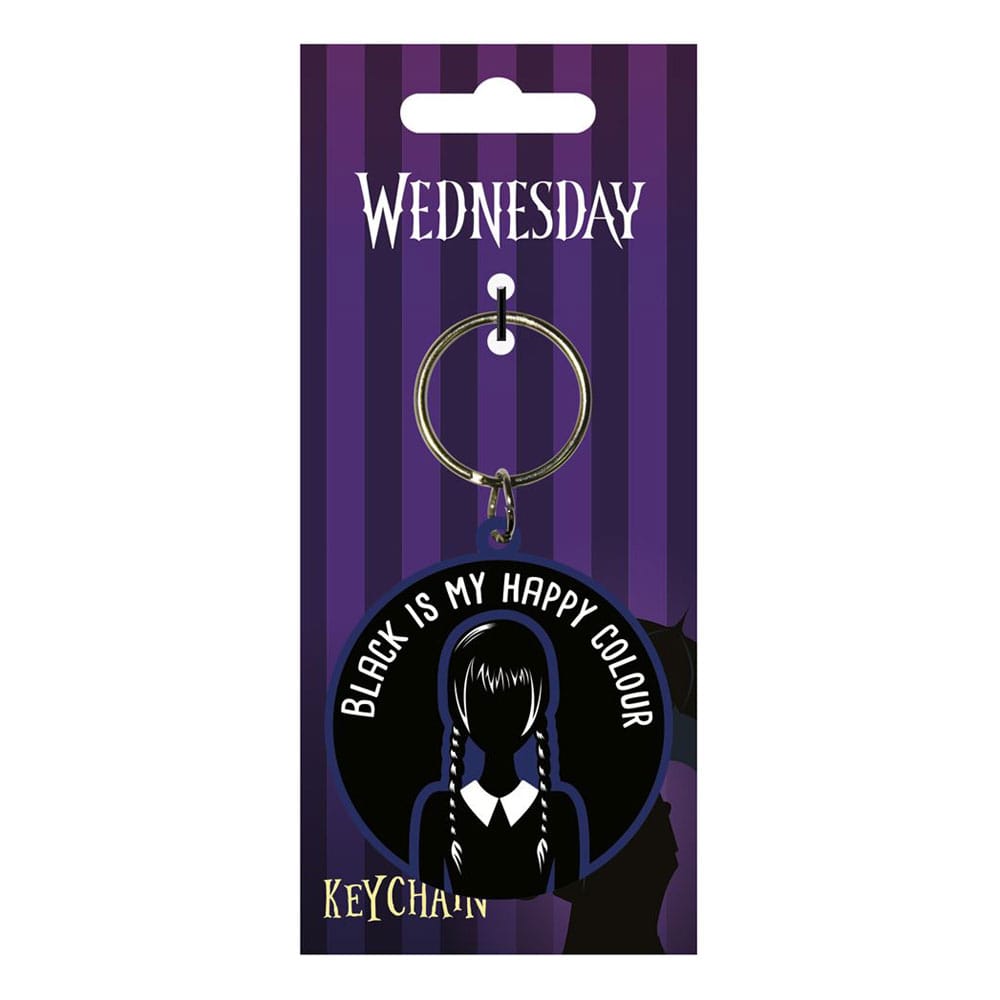 Wednesday Rubber Keychain Happy Colour Pyramid International