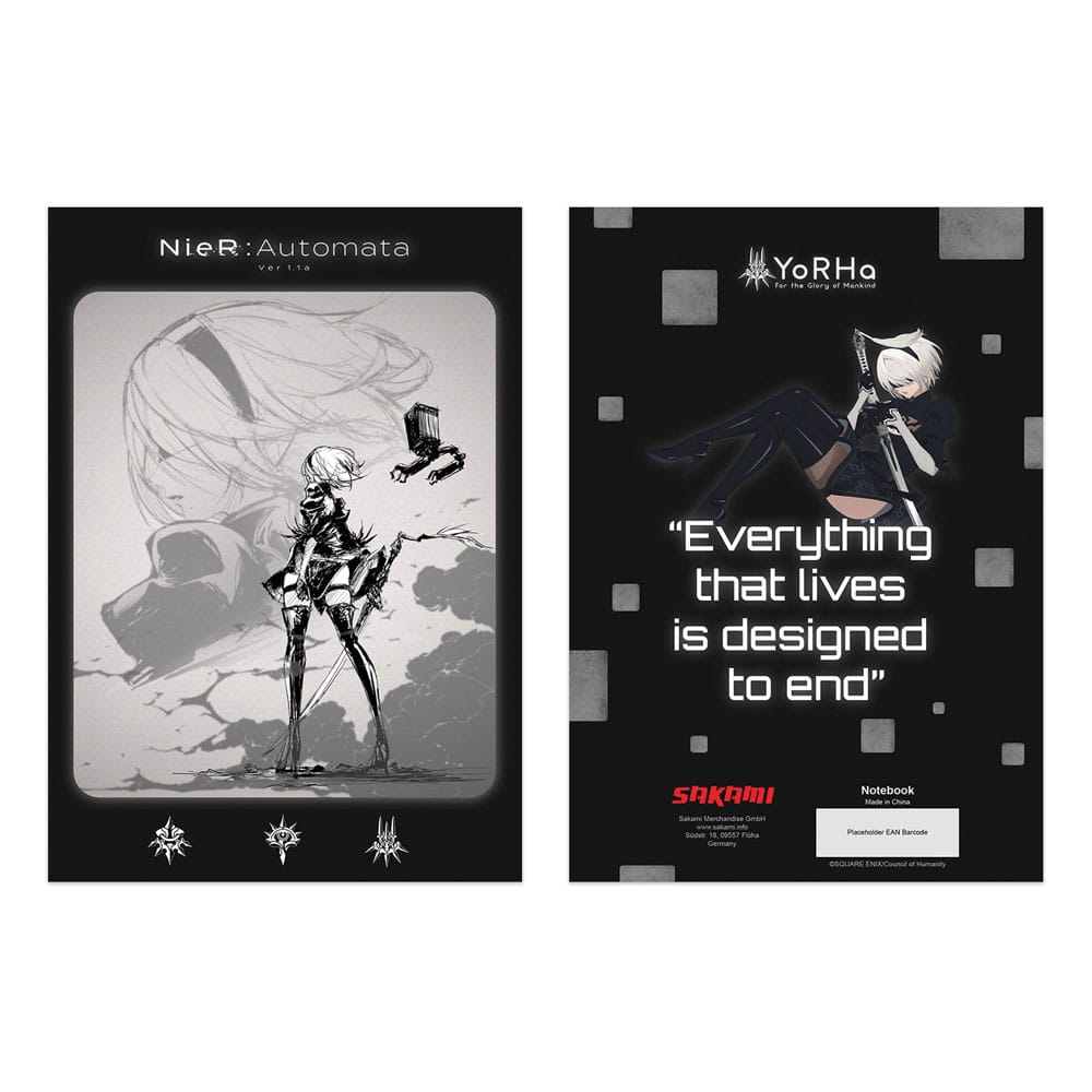 NieR Automata Ver1.1a Notebook Sakami Merchandise
