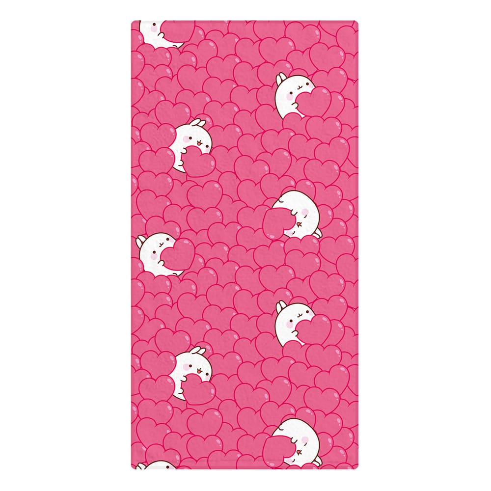 Molang Towel Hearts Sakami Merchandise