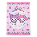 Sanrio Notebook Kuromi & My Melody Pastel Flower Holographic Checkered Sakami Merchandise