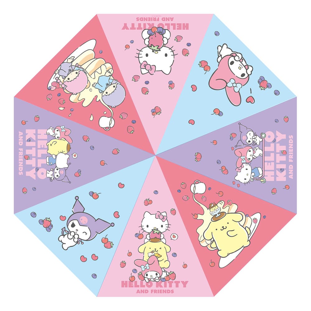 Sanrio Umbrella Hello Kitty & Friends Sakami Merchandise