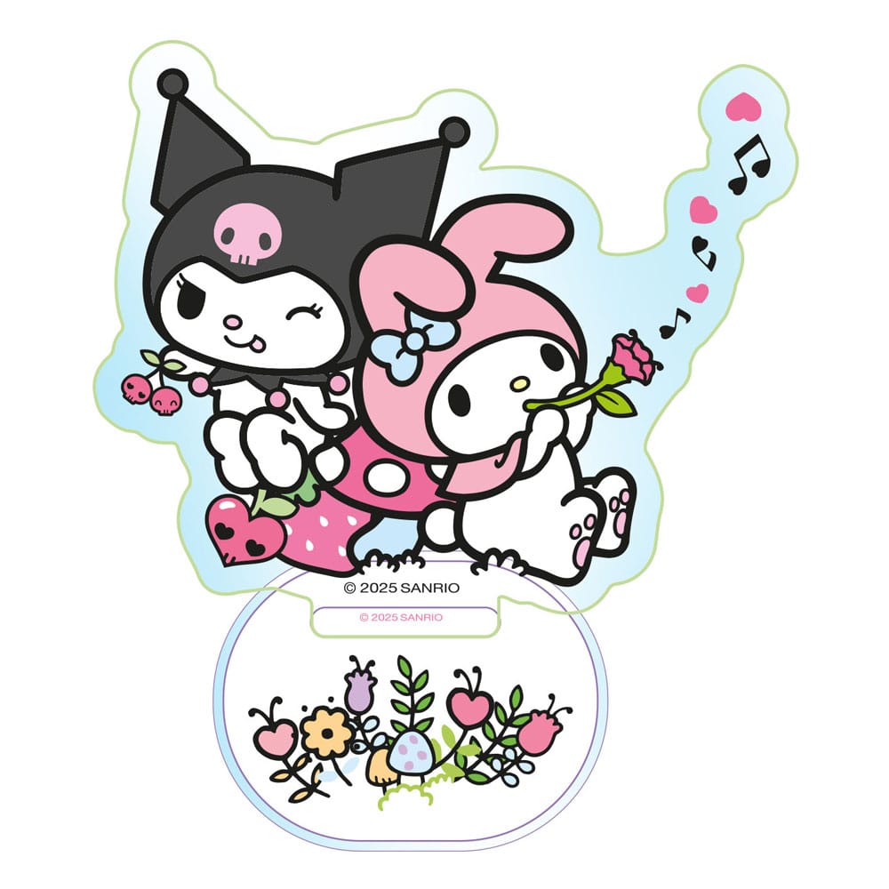Sanrio Acrylic Stand Kuromi & My Melody Holographic Sakami Merchandise