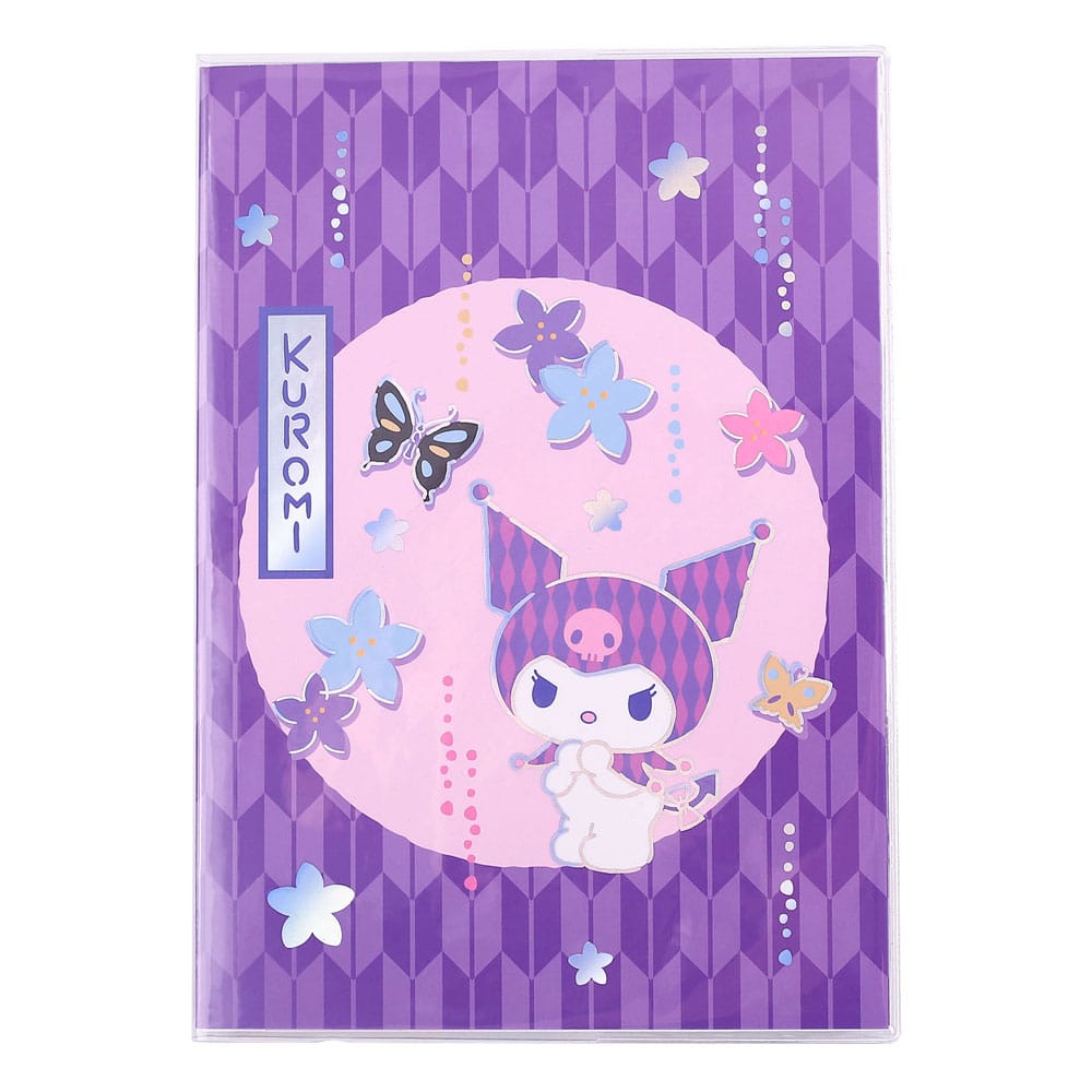 Sanrio Notebook Kuromi Japanese Holographic Checkered Sakami Merchandise
