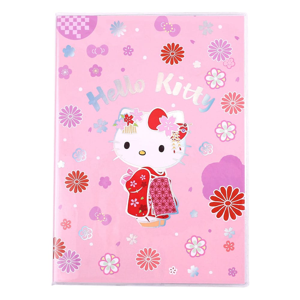 Sanrio Notebook Hello Kitty Kimono Holographic Checkered Sakami Merchandise