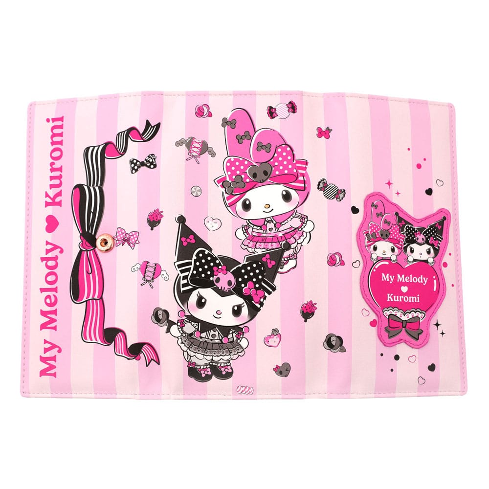 Sanrio Pink Black Party Series Coin Purse Kuromi & My Melody Sakami Merchandise