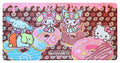 Sanrio Pink Black Party Series XXL Mousepad Hello Kitty & Friends Donuts Sakami Merchandise