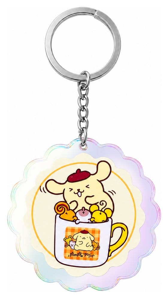 Sanrio Acrylic Keychain Pompompurin 30th Anniversary Squishy Cute Purin 01 Sakami Merchandise