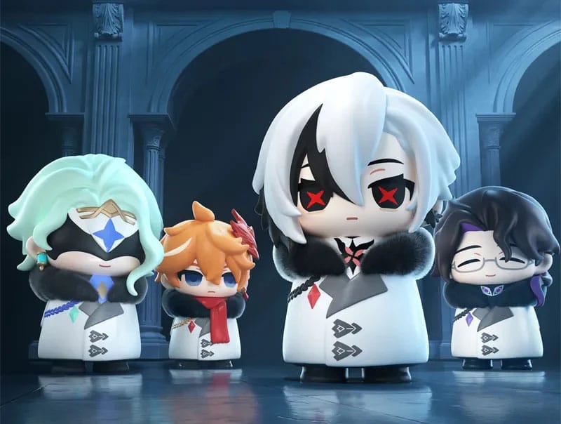 Genshin Impact Mini Figures Fatui Harbingers Chibi Design Blind Box Display 9 Sakami Merchandise