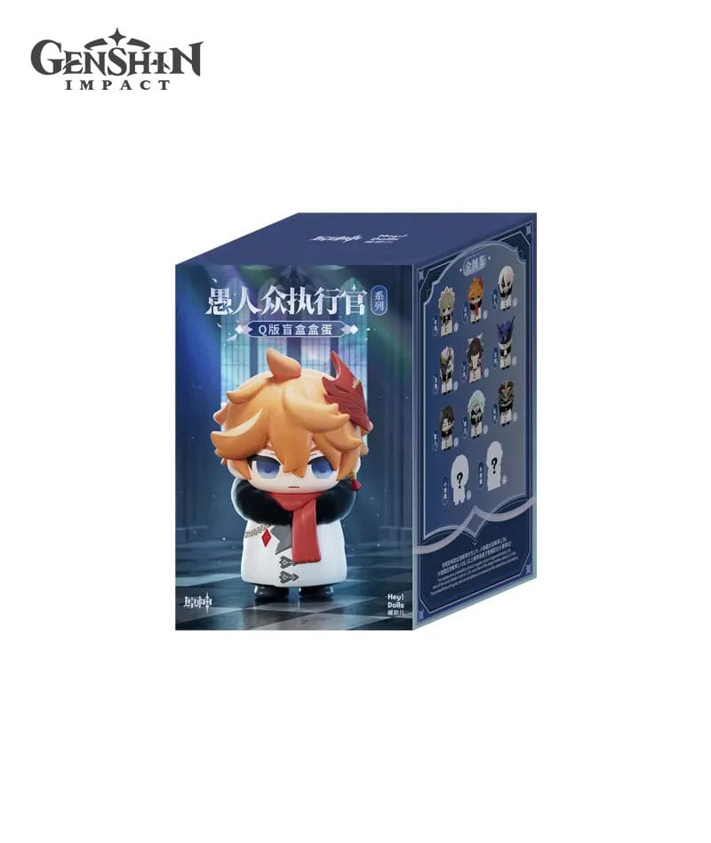 Genshin Impact Mini Figures Fatui Harbingers Chibi Design Blind Box Display 9 Sakami Merchandise