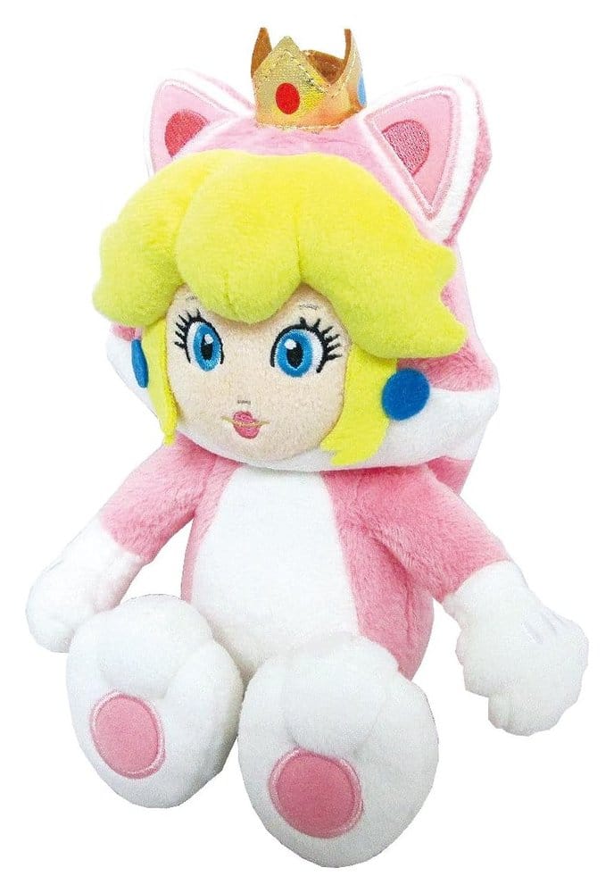 Super Mario Plush Figure Cat Peach Sanei