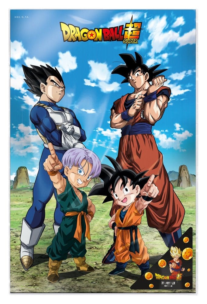 Dragon Ball Super 3D Poster Battle of Gods Goku Vegeta Family SD Toys
