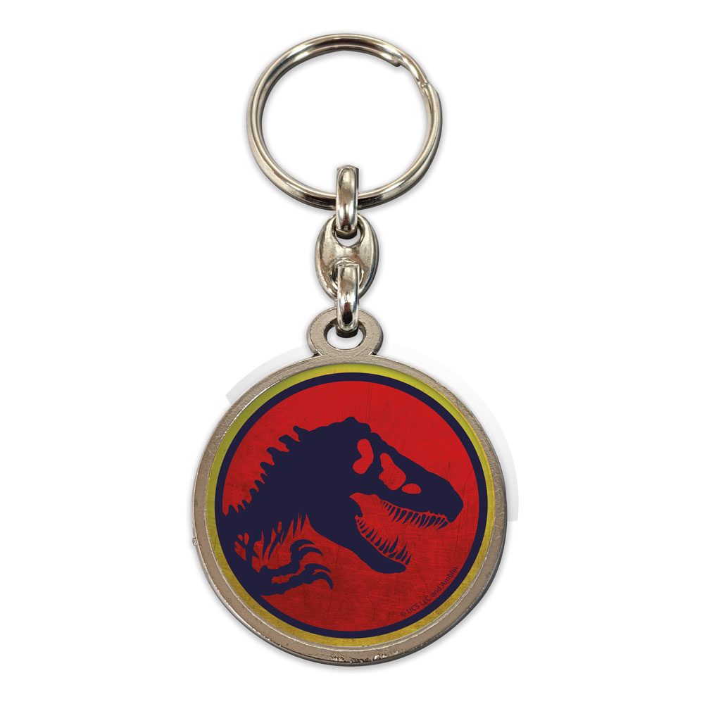 Jurassic Park Metal Keychain Logo SD Toys