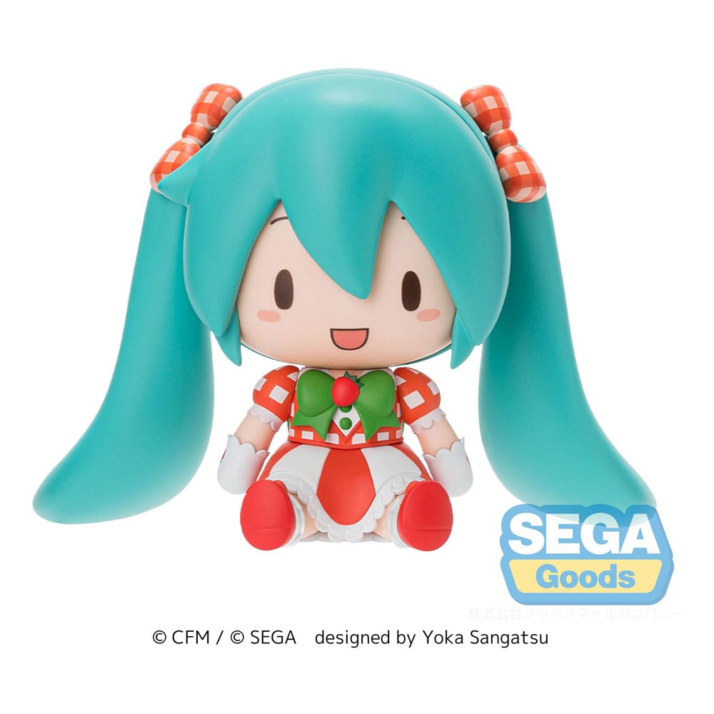 Character Vocal Series 01 Hatsune Miku Fuwa Petit Chibi Figure Hatsune Miku x Love and Berry Dress Up and Dance! Lovely Strawberry Sega