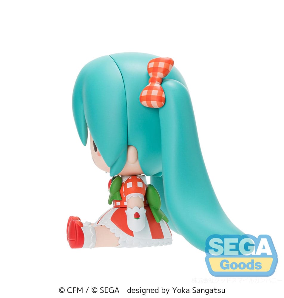 Character Vocal Series 01 Hatsune Miku Fuwa Petit Chibi Figure Hatsune Miku x Love and Berry Dress Up and Dance! Lovely Strawberry Sega