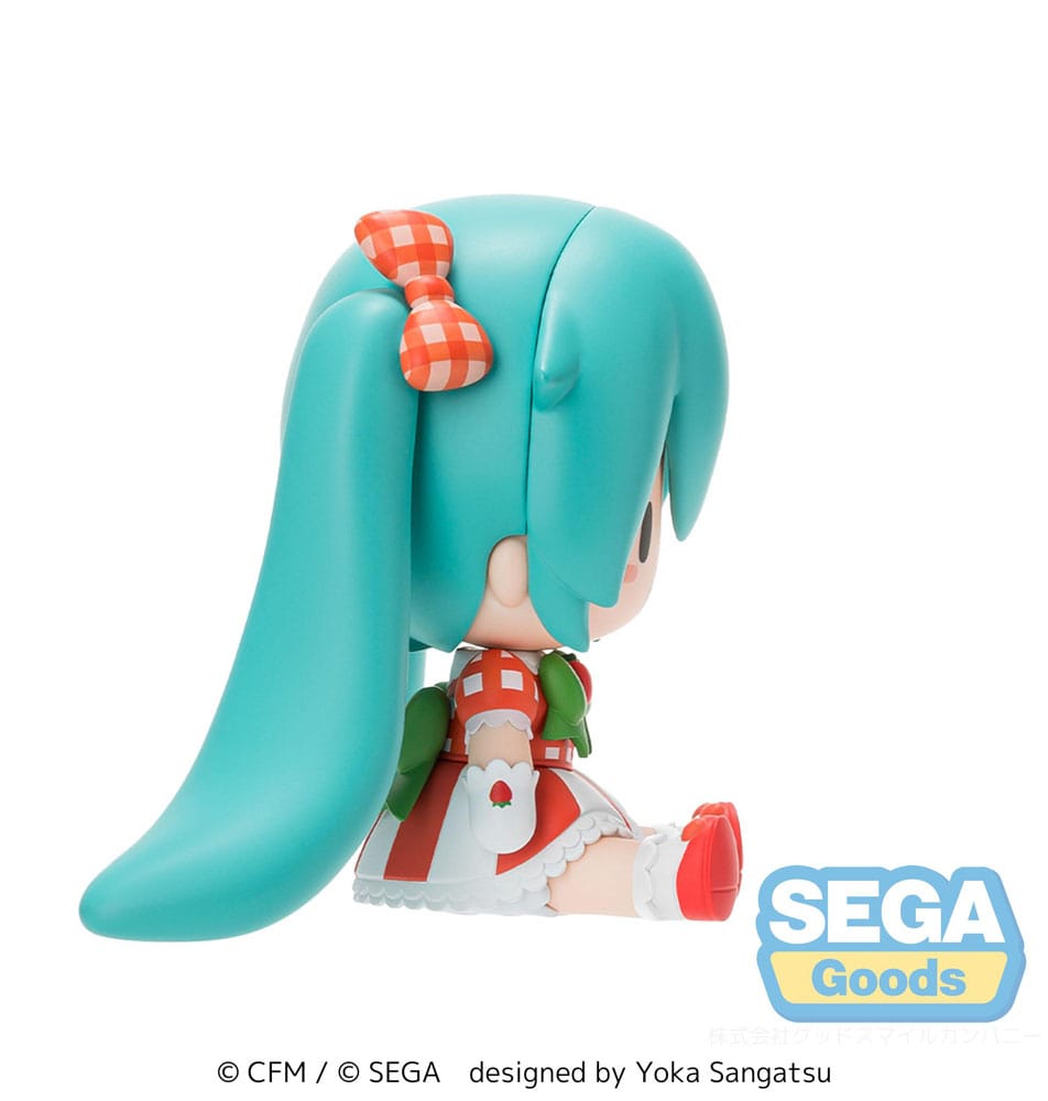 Character Vocal Series 01 Hatsune Miku Fuwa Petit Chibi Figure Hatsune Miku x Love and Berry Dress Up and Dance! Lovely Strawberry Sega