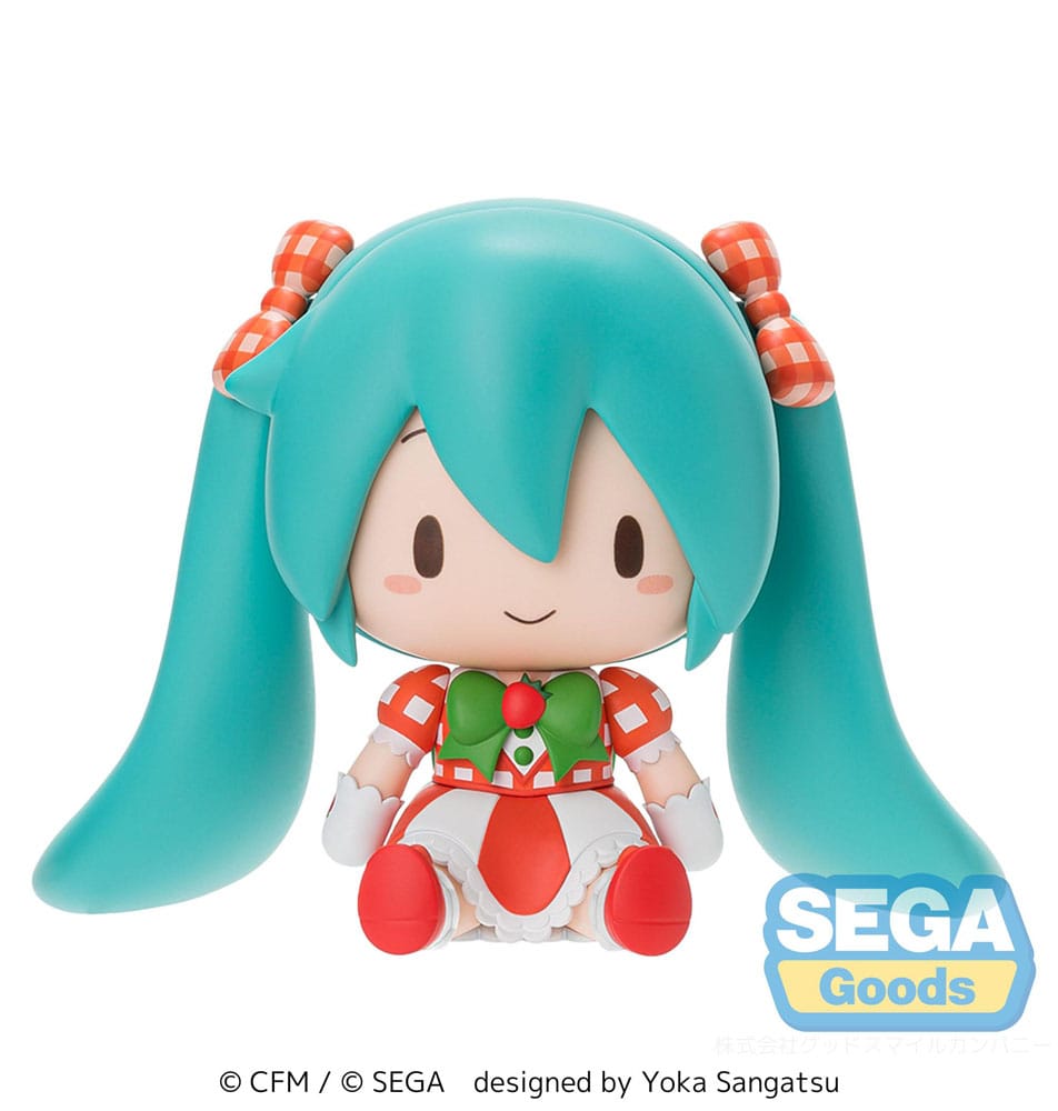 Character Vocal Series 01 Hatsune Miku Fuwa Petit Chibi Figure Hatsune Miku x Love and Berry Dress Up and Dance! Lovely Strawberry Sega