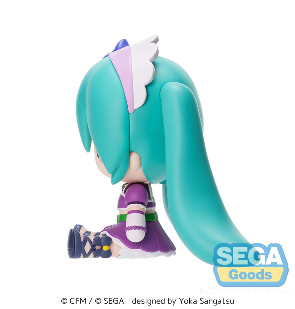 Character Vocal Series 01 Hatsune Miku Fuwa Petit Chibi Figure Hatsune Miku x Love and Berry Dress Up and Dance! Sparkly Purple Sega