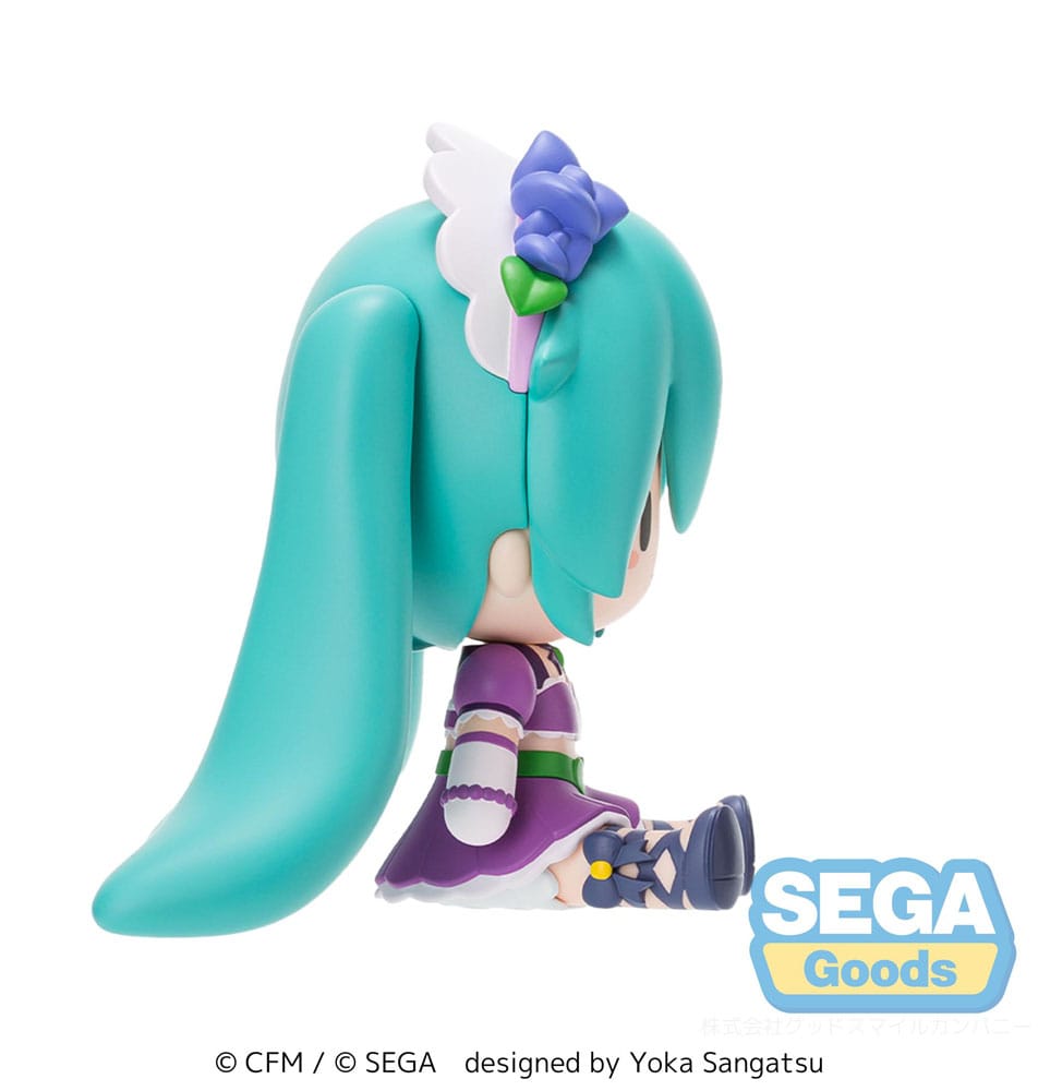 Character Vocal Series 01 Hatsune Miku Fuwa Petit Chibi Figure Hatsune Miku x Love and Berry Dress Up and Dance! Sparkly Purple Sega