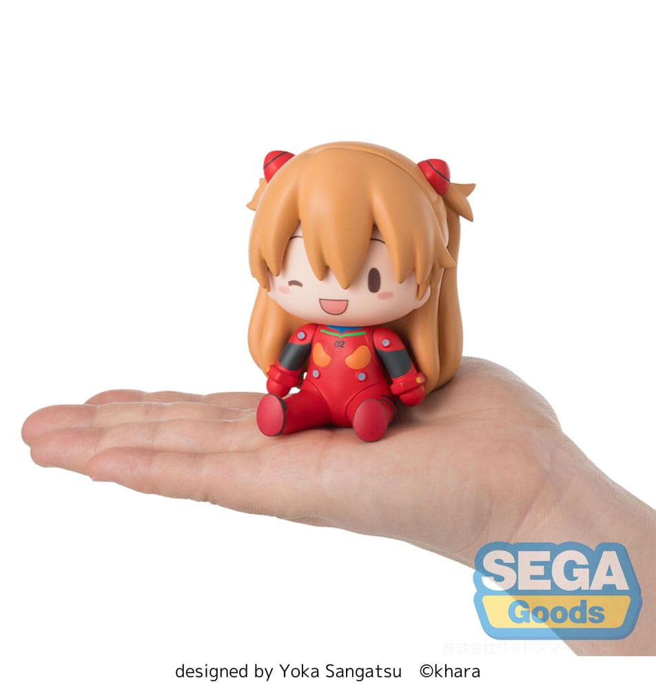 Evangelion New Theatrical Edition Fuwa Petit Chibi Figure Asuka Plug Suit Sega