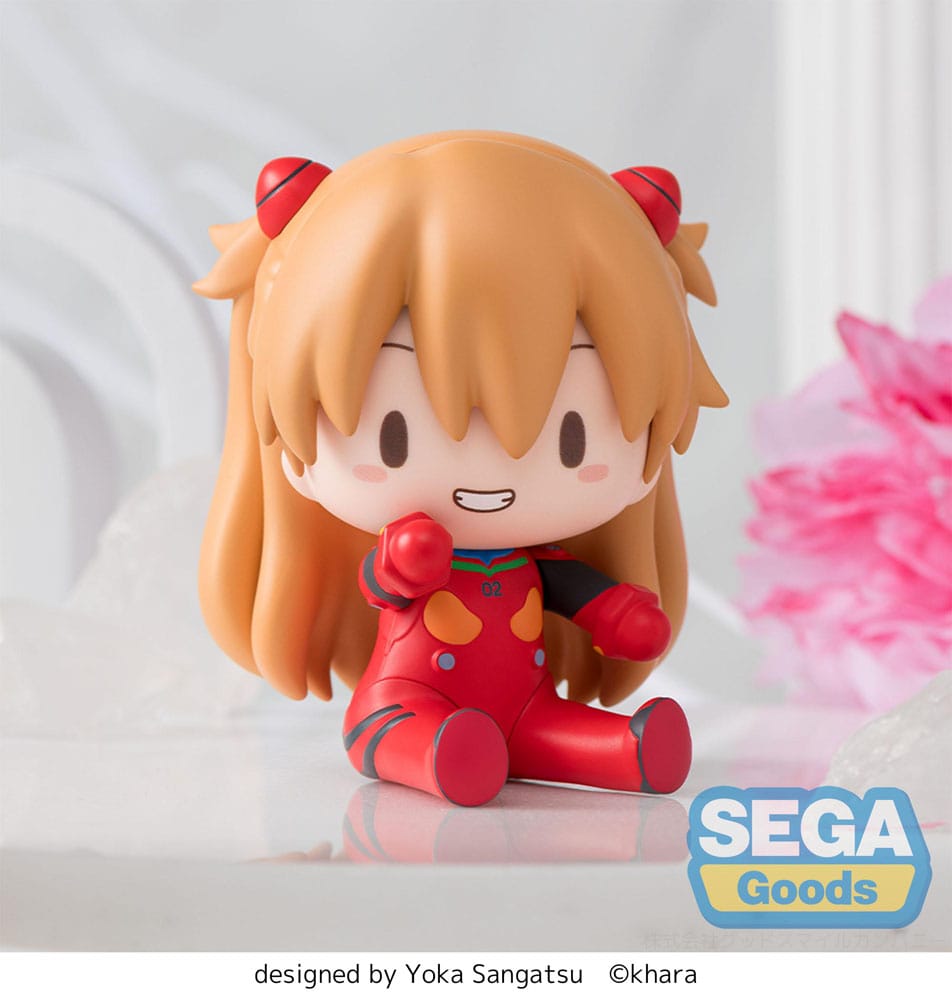 Evangelion New Theatrical Edition Fuwa Petit Chibi Figure Asuka Plug Suit Sega