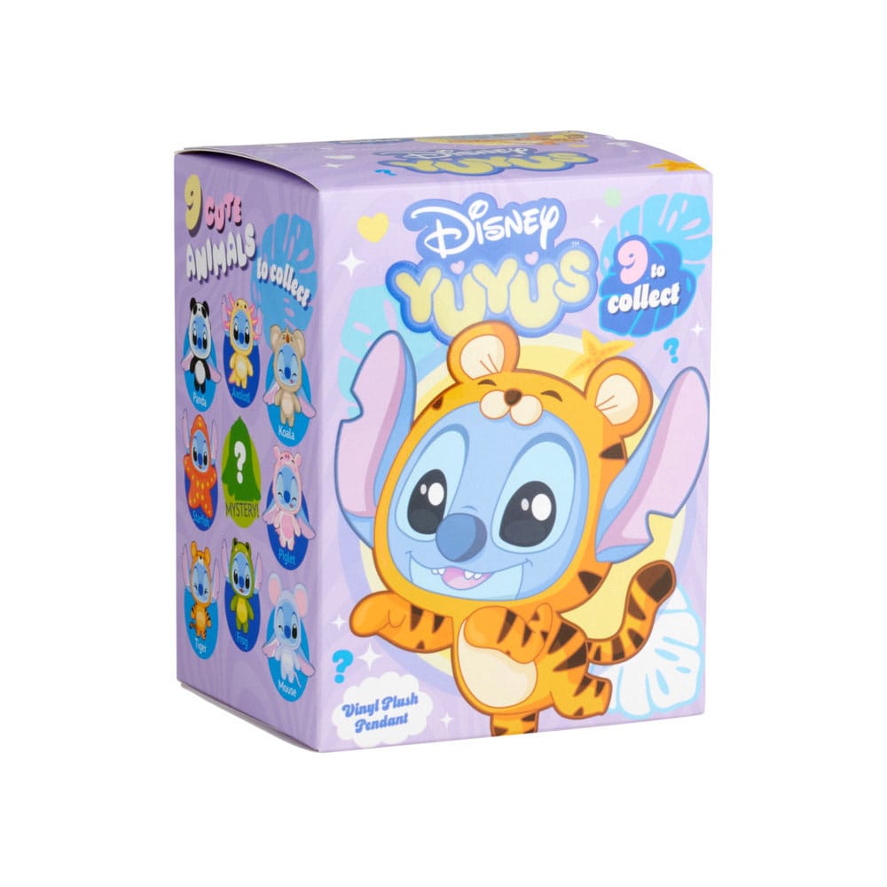 Disney YuYus Plush Key rings Stitch Blindbox Display 8 Simba