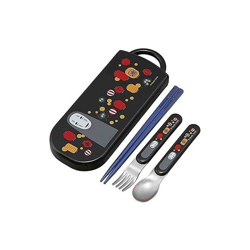 Spirited Away Chopsticks & Spoon & Fork Set No Face & Lantern Skater