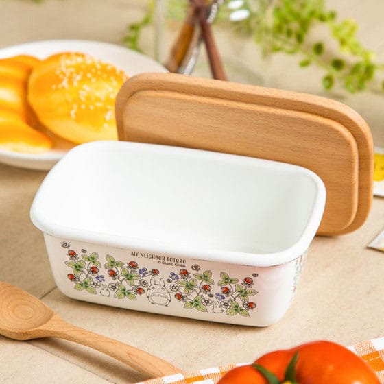 My Neighbor Totoro butter dish with wooden lid Soot Sprites 500 ml Skater
